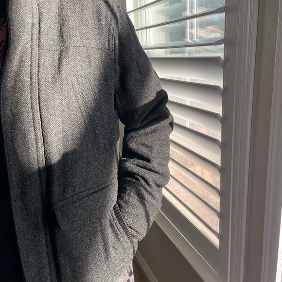 Abercrombie & Fitch Premium Wool Coat L - Picture 14 of 16